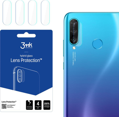 Xham mbrojtës 3mk Lens Protection për kamerën e Huawei P30 Lite, set me 4 copë, transparent