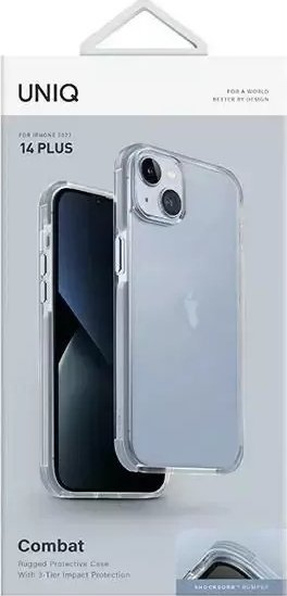 Kapak telefoni Uniq Combat për iPhone 14 Plus 6.7", i fortë ndaj rënieve, blu arktik