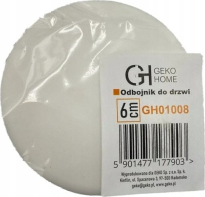 Stoper dere vetëngjitës Ecoline, diametër 60mm, për mur, i bardhë
