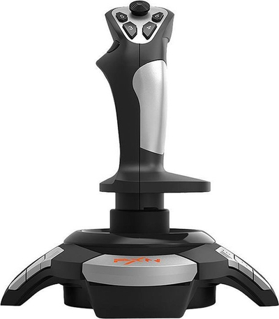 Joystick lojërash PXN F16, vibrim, Rapid Fire, i zi