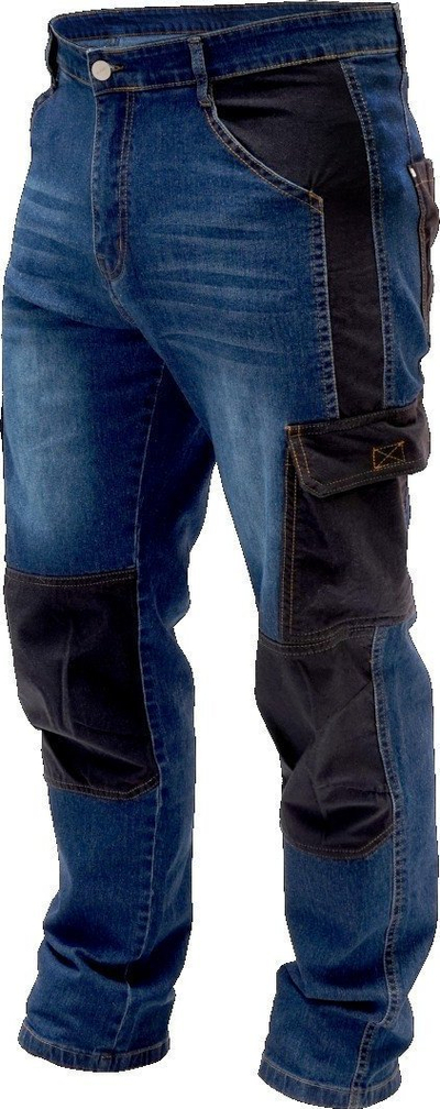 Pantallona pune Dedra Jeans LD, xhins 280g/m2, me plot xhepa, blu e errët
