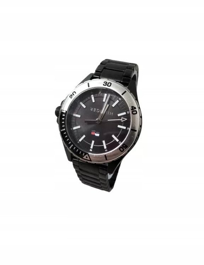 Ora dore Tommy Hilfiger Dexter 1792087, çeliku inox, argjendi e zezë