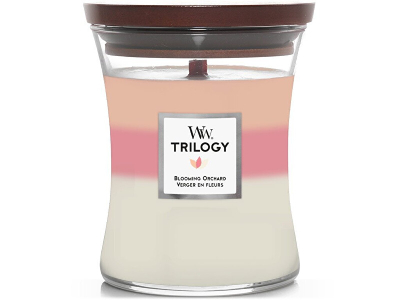 Qiri aromatik WoodWick Trilogy Blooming Orchard, 275 g