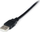 Kabllo adapter USB në Serial StarTech 1 port, RS232 DB9 Null Modem, 1.8m, e zezë