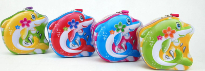 Kashe metalike kursimi Best Season Dolphin 01236 12369, formë delfini, shumëngjyrëshe