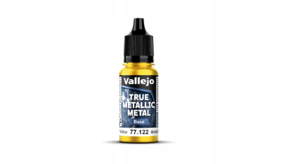 Bojë akrilike Vallejo True Metallic Metal Radiant Yellow Base, metalike, 17ml, e verdhë