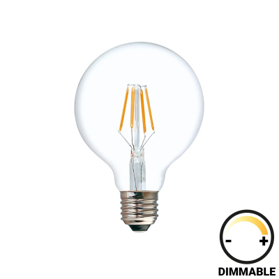 Llambë LED G95 Llambë pakoworld me errësim 4W E27 200-220V e qartë