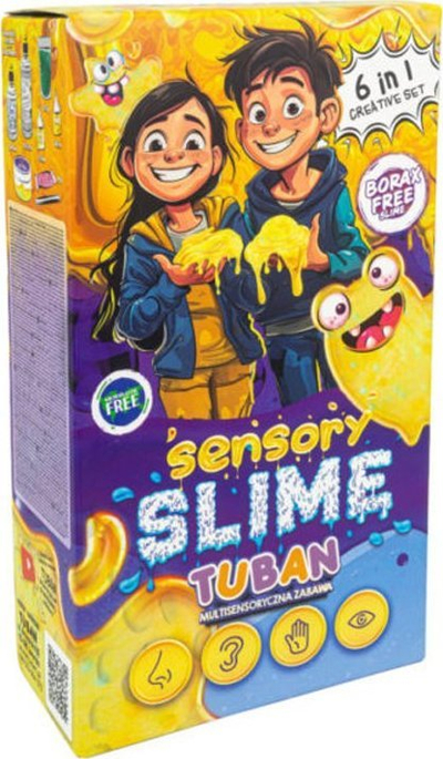 Set lodër slime Tuban DIY Sensory 6n1, 8 copë, shumëngjyrësh