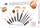 Set furçash grimi Rio Professional The Make-Up Artists, 10 copë, sintetike, të zeza