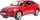 Lodër makinë BMW X6 Rastar, 1:14, i kuq 