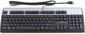 Tastierë HP (DT528A), me kabllo, e zezë dhe e argjendtë