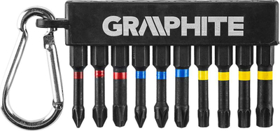 Set bitash IMPACT Graphite 56H562, 10 copë, çelik S2
