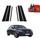 Folie mbrojtëse karboni për shtylla B C, Mercedes E Class W213 2016 2023, set 6 copë, e zezë