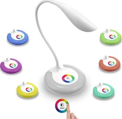 Llampë tavoline ZD47A RGB LED, 5W, me panel me prekje, shumëngjyrëshe