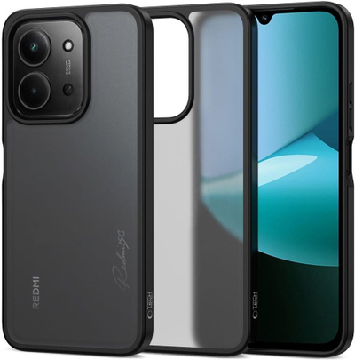 Futrollë Tech-Protect MagMat për Xiaomi Redmi 15C 5G POCO C85 4G, TPU polikarbonat, gjysmë e tejdukshme e zezë