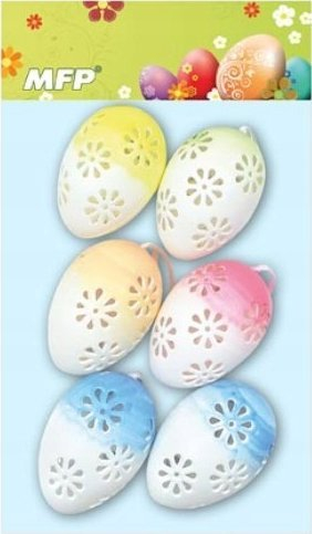 Dekor vezë plastike MFP, 6cm, set 6 copë, ngjyra pastel