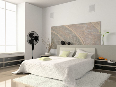Ventilator në këmbë Ideal ID2501, 45W, diametër 40 cm, i bardhë