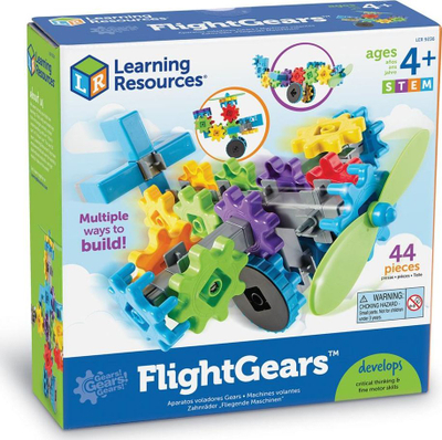 Set blloqesh ndërtimi Learning Resources Gears! Gears!, 44 elemente