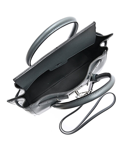 Çantë tote WHOLESALE AW25 LV 479, lëkurë natyrale, 31x33x14 cm, gri