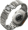 Rrip ore Uniq Osta Strap Case për Apple Watch, 42/44/45/49mm, çelik inox, argjendtë