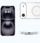 Kapak telefoni 4smarts Hybrid Case Ibiza për iPhone Air, MagSafe, transparent