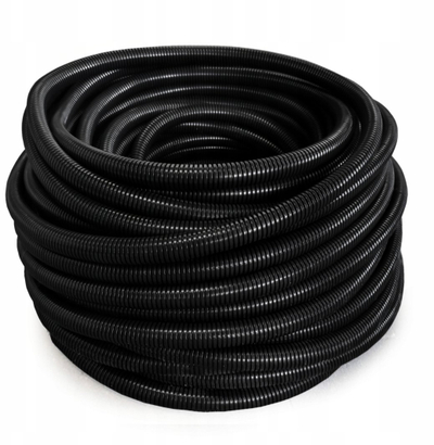 Gyp i valëzuar elektrik TPlast Peszel PVC 32/26, 50 m, i zi