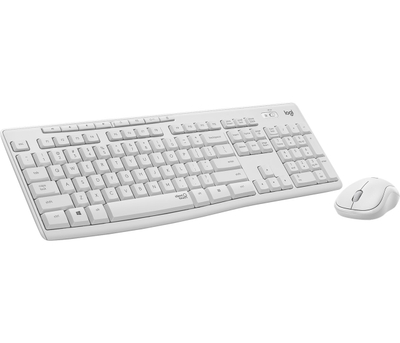 Set tastierë dhe maus Logitech MK295, wireless, e bardhë