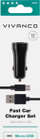 Karikues makine Vivanco Fast Car Charger Set, 12W, me kabllo Micro USB, i zi