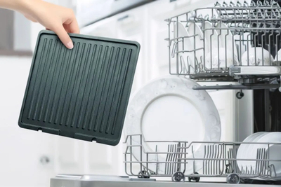Електричен грил Lauben Contact Grill 2000SB, 2000W, површина 1500 cm², црн