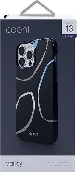 Mbrojtëse telefoni Uniq Coehl Valley për iPhone 13 Pro Max, blu e errët (navy blue)