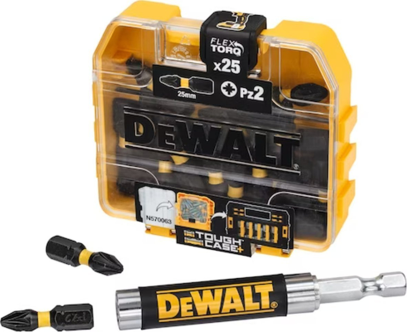 Set bitash kaçavide DeWalt Extreme Flextorq PZ2, 25mm, 25 copë