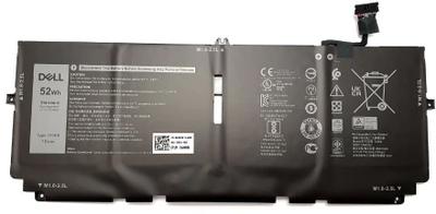Bateri laptopi Dell, 52Wh, 4 cela, Lithium Ion