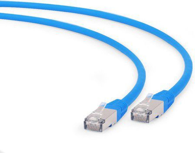 Kabllo rrjeti Gembird PP6A LSZHCU, RJ45 RJ45 Cat.6a, 0.5m, S/FTP, blu