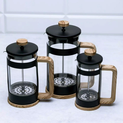 Përgatitës kafeje French Press Klausberg, 350ml, xham borosilikat, dorezë imitacion druri