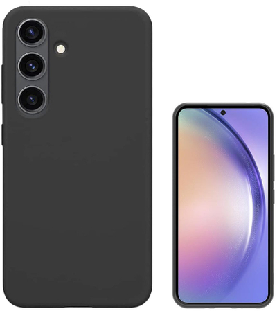Kapak telefoni 4smarts Silicone Case Cupertino për Samsung Galaxy A56, silikoni, kundër goditjeve, i zi