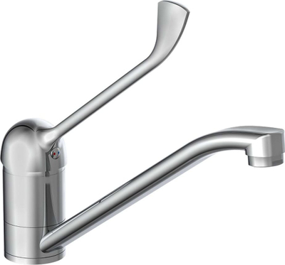 Rubinet kuzhine SCHÜTTE Sink Mixer, me një levë, me grykë që rrotullohet, krom