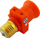Adapter elektrik për dulie E27, 220-250V, 4A, portokalli