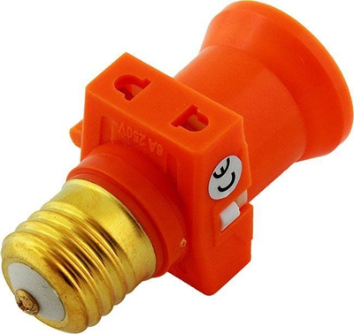 Adapter elektrik për dulie E27, 220-250V, 4A, portokalli