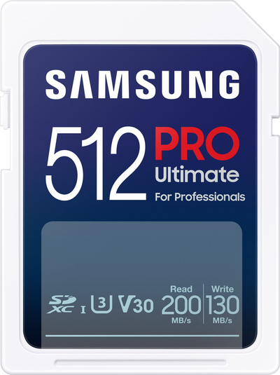 [OUTLET] Kartë memorie Samsung Pro Ultimate SDXC, 512GB, UHS I U3 V30