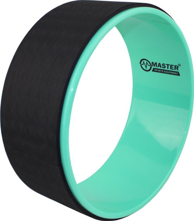 Rrotë joga Master Roller Yoga Wheel MASTER, 32 cm, zi/kaltër