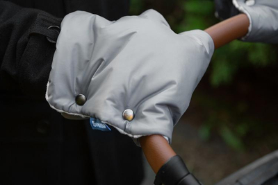Doreza karroce Sensillo GLOVE Minky, të papërshkueshme nga uji, material minky, gri