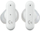 Dëgjuese Logitech FITS, të bardha