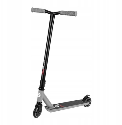 Trotinet akrobatik Playlife Kicker Smoke, 82 cm, alumini, i zi gri