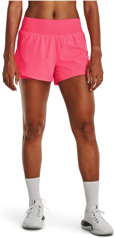 Спортски шорц Under Armour Woven 2-in-1, за жени, розов