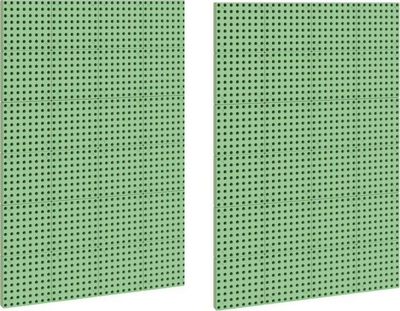 Pajisje edukative muri Masterkidz Outdoor Wall Board, set 2 copë, 120 x 80 cm, jeshile