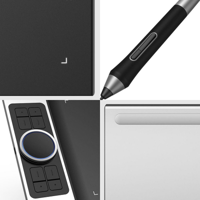 Tablet XP-Pen Deco Pro M, i zi/argjendtë