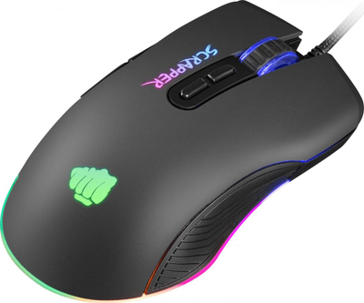 Maus Fury Scrapper, 6400 DPI, i zi