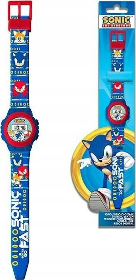 Ora digjitale për fëmijë Coriex Sonic, ekran digjital, rrip plastik, blu