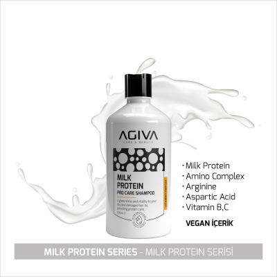Shampo për flokë Agiva Milk Protein, 500ml