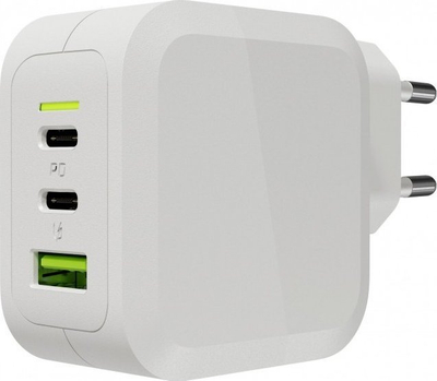 Karikues Green Cell PowerGaN CHARGC08W, 65W, 1x USB A 2x USB C, i bardhë